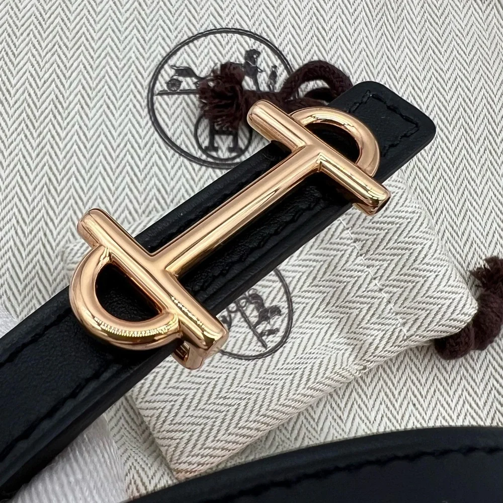 Authentic Hermes Brand New Reversible Gamma 13mm leather belt - Picture 13 of 17